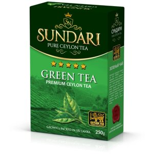 Чай зеленый цейлонский крупнолистовой, 250гр/SUNDARI