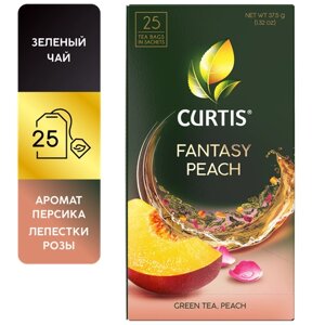 Чай зеленый Curtis Fantasy Peach в пакетиках, 25 пак.