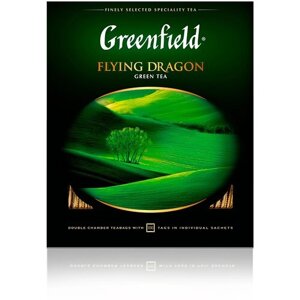 Чай зеленый Greenfield Flying Dragon в пакетиках, 100 пак.