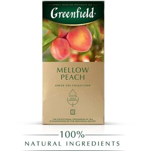 Чай зеленый Greenfield Mellow Peach в пакетиках, 25 пак.