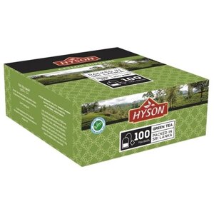 Чай зеленый Hyson Ceylon supreme в пакетиках, 100 пак.