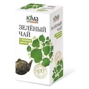 Чай зеленый листовой кима с липовым цветом, 50 гр