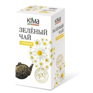 Чай зеленый листовой кима с ромашкой, 50 гр