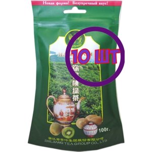 Чай зеленый листовой Верблюд Киви, м/у, 100 г (комплект 10 шт.) 8504530