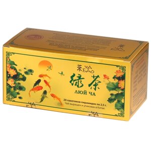 Чай зеленый - Люй Ча, 20 пакетиков, картон, 50 гр.