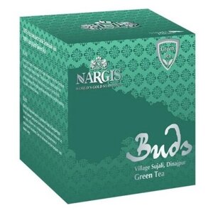 Чай зелёный "Наргис"Buds, крупный лист, картон, 100 г.