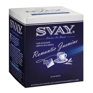 Чай зеленый Svay Romantic jasmine в пакетиках, 20 пак.