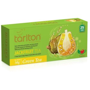 Чай зеленый Tarlton JackFruit, в пакетиках, джекфрут, мультифрукт, 25 пак.
