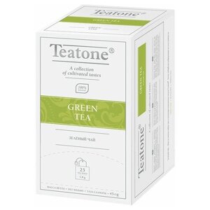 Чай зеленый Teatone в пакетиках, 25 пак.