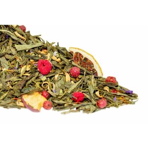 Чай зеленый WEISERHOUSE Ветер странствий, 100 г, зелёный китайский чай сенча с добавками: сочные ягоды брусники, свежие дольки лимона и ароматное яблоко