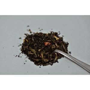 Чайное Изобилие Зеленый чай среднелистовой сцукатами, розой, липой и ежевикой 100г 4 Ангела