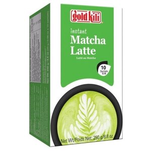 Чайный напиток Gold kili Matcha latte в пакетиках, имбирь, кокос, 10 пак.