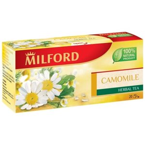 Чайный напиток травяной Milford Camomile в пакетиках, 20 пак.