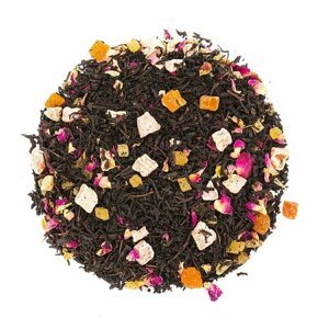 Черный чай "Манго-маракуйя"Цейлонский тропический фруктовый листовой чай для заваривания