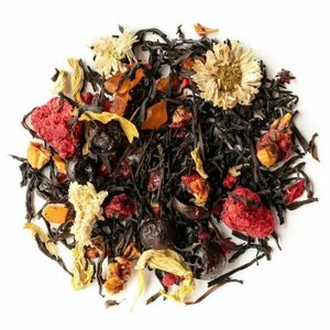 Черный чай "Секрет гейши"Цейлонский фруктовый ягодный листовой чай для заваривания