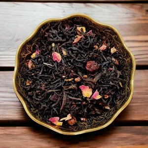 Черный чай Винтаж Алые Паруса листовой ароматизированный 100 грамм