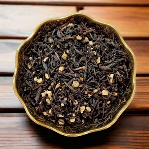 Черный чай Винтаж Имбирный мед листовой ароматизированный 50 грамм