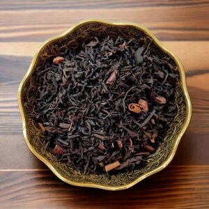 Чёрный чай Винтаж Шоколатье с кусочками какао-бобов и шоколадной крошкой ароматизированный листовой рассыпной 100 грамм