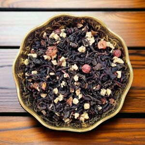 Черный чай Винтаж Ягодное Лукошко ягодный листовой 100 грамм