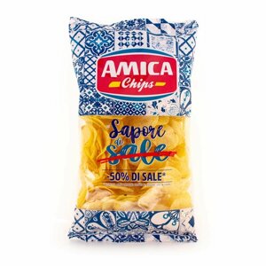 Чипсы без соли (50%sapore DI SALE, AMICA CHIPS, 0,175 кг
