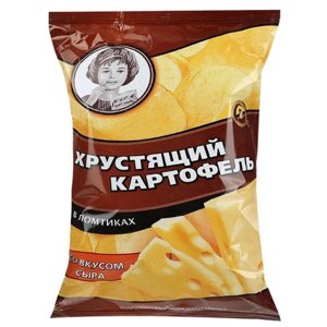 Чипсы хрустящий картофель картофелные, сыр, 70 г