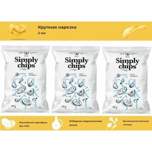 Чипсы картофельные Simply Chips "Соус цацики" 3 шт по 80 г.