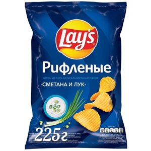 Чипсы Lay's картофельные, лук-сметана, 225 г