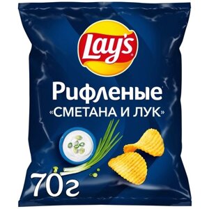 Чипсы Lay's картофельные, лук-сметана, 70 г