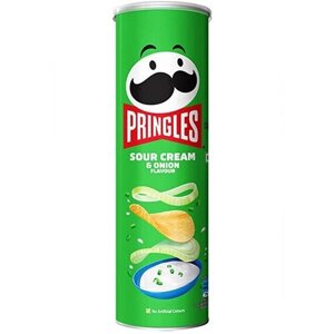 Чипсы Pringles со вкусом сметаны и лука, 110 г, Китай