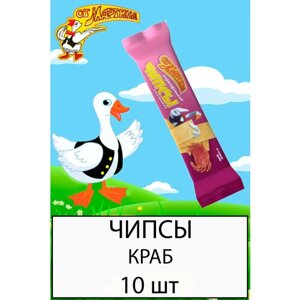 Чипсы со вкусом краба 100г х 10шт