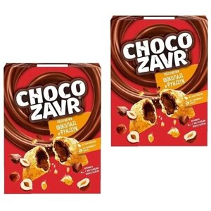 Choco zavr хрустящие подушечки с нежной шоколадно-ореховой начинкой, 220 г, 2 упаковки