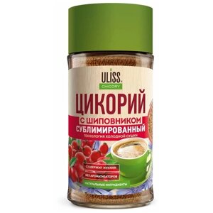 Цикорий ULISS Chicory с шиповником сублимированный, стеклянная банка, 85 г