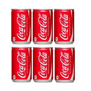 Coca-Cola, газированный напиток, 6 штук по 160мл, Япония, Coca-Cola 6х160, Япония