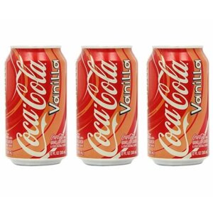 Coca-Cola Газированный напиток Vanilla, 355 мл, 3 шт