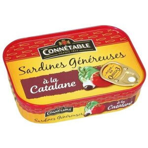 Connetable Сардины Genereuse в каталонском соусе, 140 г