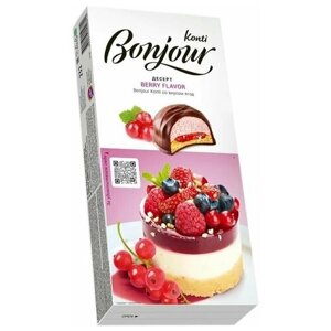 Десерт, Bonjour Konti, 232 г х 3 упаковки Ягоды