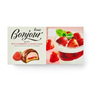 Десерт-суфле Bonjour Konti клубника со сливками