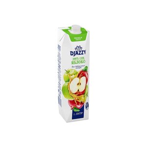 «Djazzy», сок Яблоко», 1л, 2 штуки