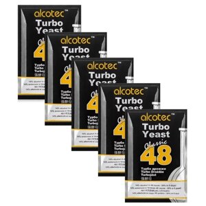 Дрожжи Alcotec спиртовые 48 Classic Turbo (5 шт. по 130 г)