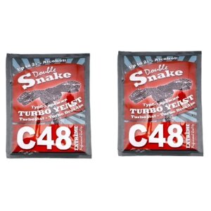 Дрожжи DoubleSnake Спиртовые C48 Turbo (2 шт. по 130 г)