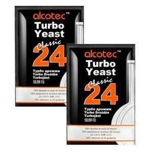 Дрожжи спиртовые Alcotec 24 Classic Turbo, 2 шт. 350 гр.