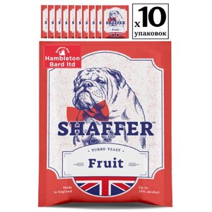 Дрожжи спиртовые SHAFFER Fruit Turbo, 10 упаковок