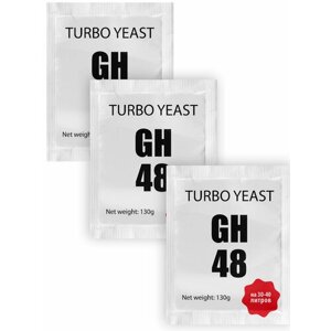 Дрожжи спиртовые сухие активные турбо для самогона "Angel" Turbo Yeast GH48 130гр 3шт