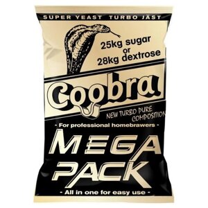 Дрожжи сухие спиртовые Coobra Mega Pack на 100л. 360 гр