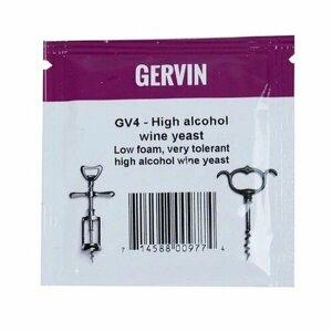 Дрожжи винные Gervin GV4 High Alcohol Wine, 5 гр, 2 шт.