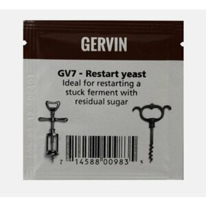 Дрожжи винные GV7 - Restart yeast 5 шт.