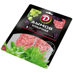 Дымов Колбаса Коньячная сырокопченая нарезка, 90 г