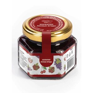 Джем лесная ягода (черника, брусника, ежевика) 150 гр, Мед и Конфитюр