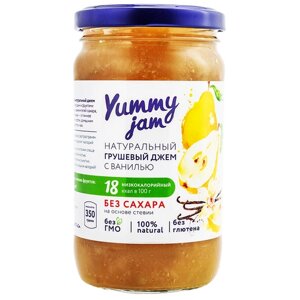 Джем Yummy jam натуральный без сахара, груша, 350 г, 350 мл