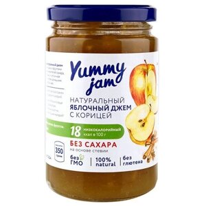 Джем Yummy jam натуральный без сахара, яблоко, 350 г, 350 мл